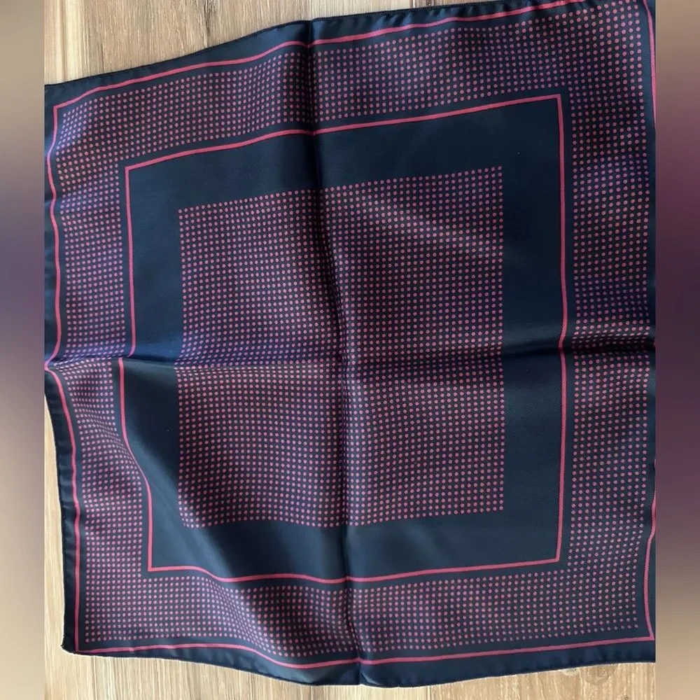 Vintage 2 Carlo Palazzi Silk Kerchiefs ,4 Unbranded